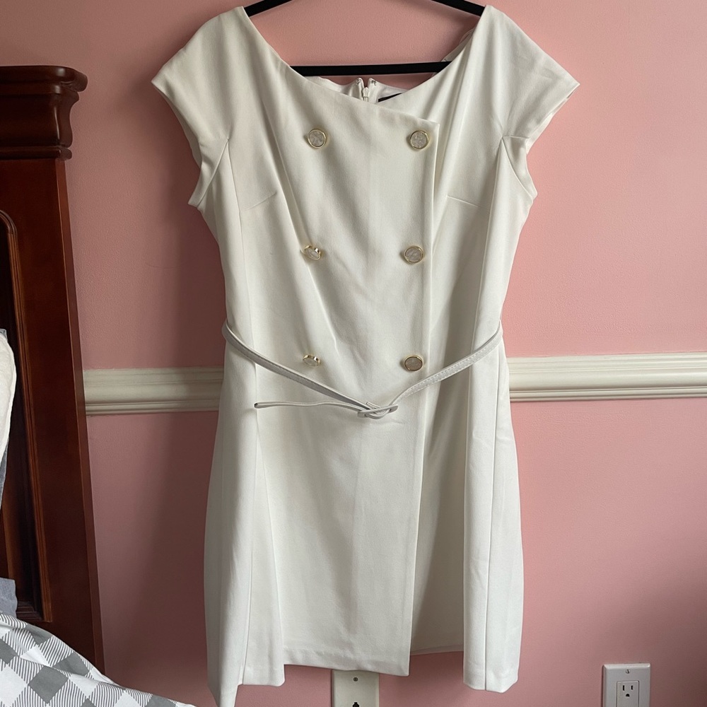 Adrianna Papell belted dress
